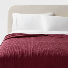 Full/Queen TENCEL Quilt Wine Red - Threshold: OEKO-TEX Certified, Cooling,
