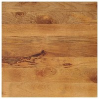 Tischplatte 80X80X2,5 Cm Quadratisch Massivholz Mango