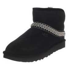 W Classic Mini Crescent Black - Stivali Donna Neri Donna UGG