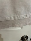 For Cynthia Medium Linen Lace Hem Pockets Elastic Waist Cropped Pants — photo 3