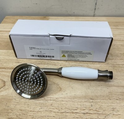COOPER HAND SHOWER WITH PORCELAIN HANDLE  - BRUSHED NICKEL