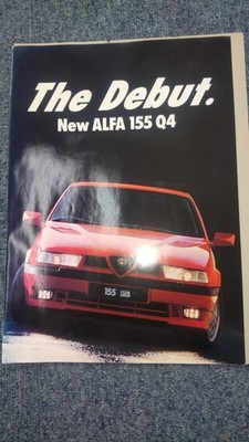 Immediate delivery rare Alfa Romeo 155 Q4 catalog Japanese