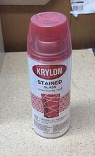 Krylon Stained Glass 9026 Cranberry RED Spray Paint Translucent 11.5oz Discontin