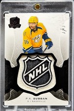 2016-17 The Cup P.K. Subban NHL Shield 1/1 Game Used