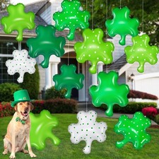12 Pcs 16'' 24'' Inflatable St. Patrick's Day Shamrock Decorations Inflatable...