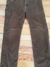 Nearly New Orvis Corduroy 5-Pocket Jeans Nutmeg Color Size 38X32 Made In USA