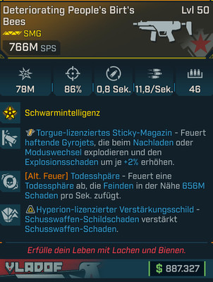 (PC,Xbox,PS) Borderlands 4 - Modded Birt´s Bees 766M DPS