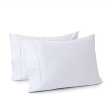 100 Egyptian Cotton Pillow Cases Set of 2,Standard Size 400 Thread Count