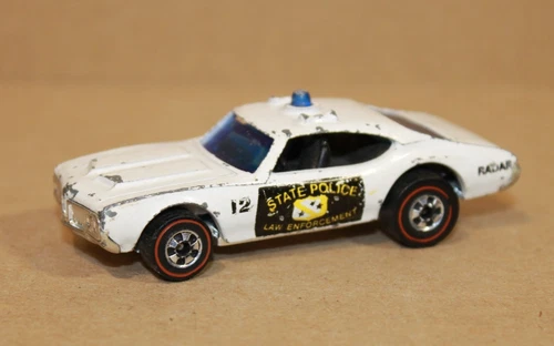 New Listing1969 Hot Wheels Redline State Police Car Cruiser White US & Canada  Hong Kong