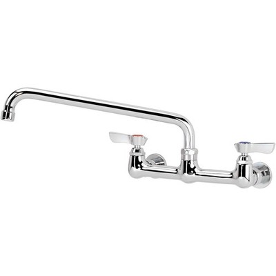 Krowne Silver Series 8'' Center Wall Mount Faucet 12'' Spout 12-812L