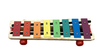 VTG fisher price xylophone  Pull A Tune  #870/wear/paint chips/much Loved A10