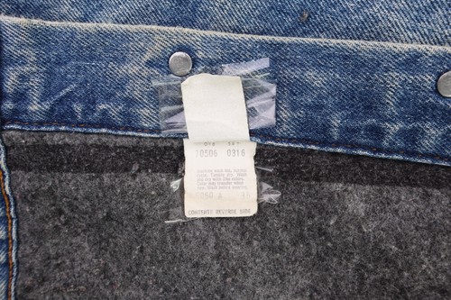 VTG 80s Levis Levi’s USA Men's L 44 Blue Denim Blanket Lined Trucker Jean Jacket by Levi's, $99.99 - Photo 14