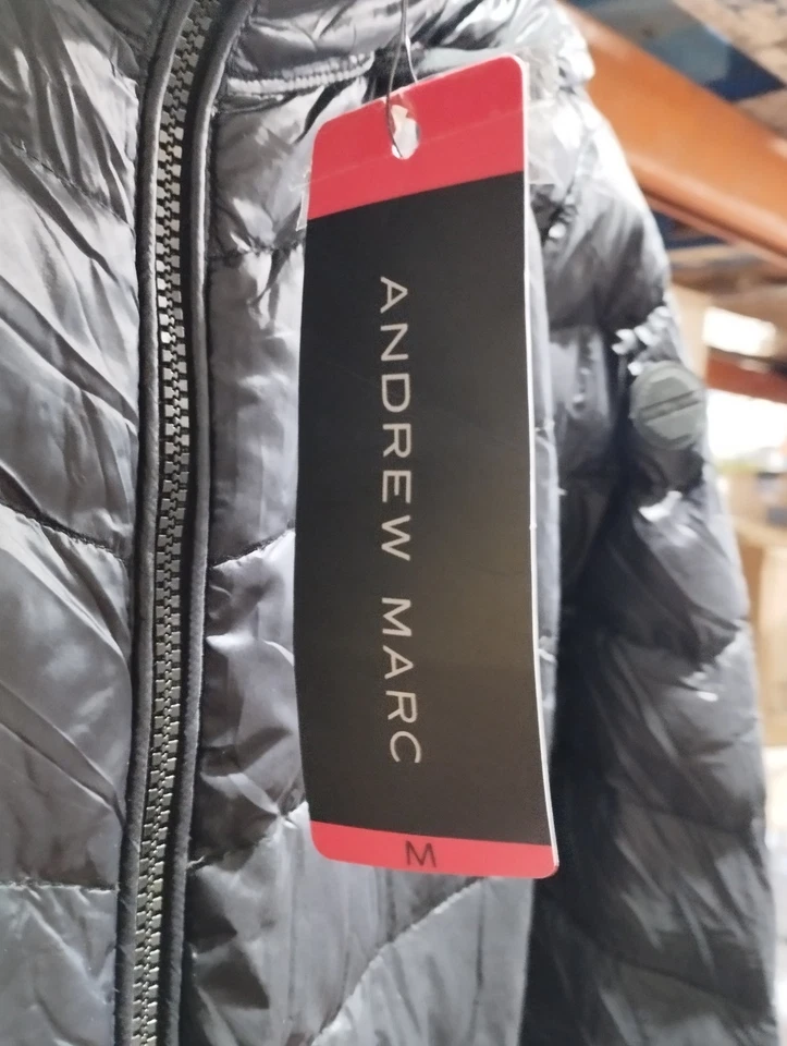 Andrew Marc long down coat Black Womens Medium - Image 2 of 4