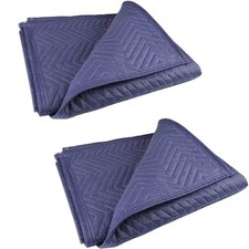 2 Moving Blankets 40x 72 Heavy Duty Packing Blankets for Moving Shipping Thic...