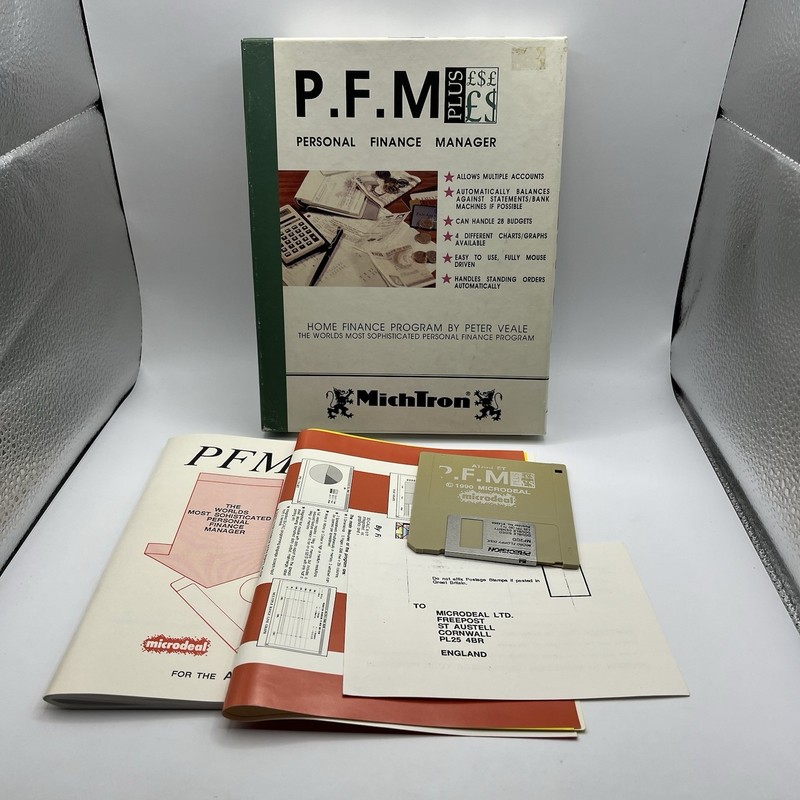 Personal Finance Manager P. F. M. Plus Atari ST Michtron Complete Tested Rare