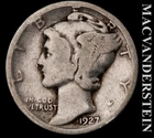 1927 Silver Mercury Dime - Scarce  Better Date  No Reserve  #L3509