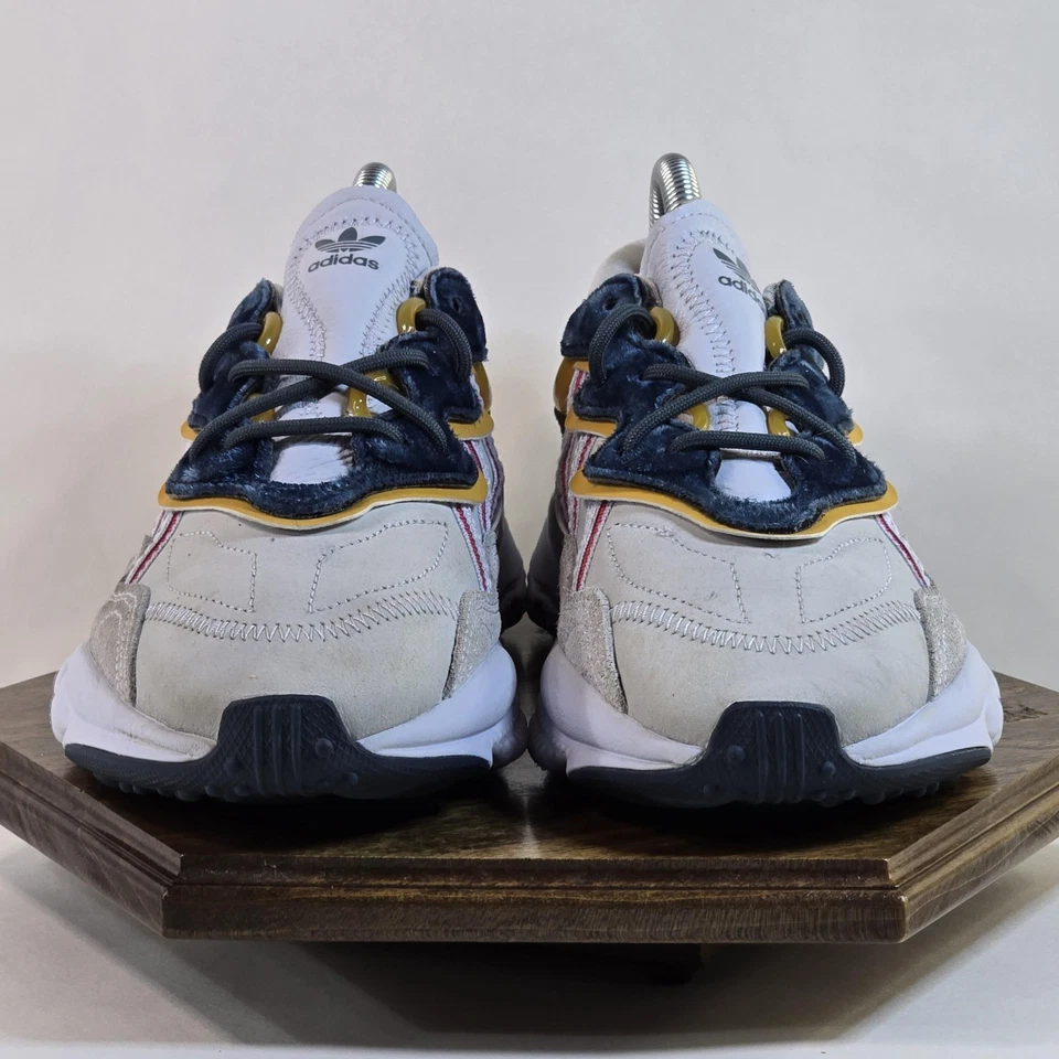Tênis Adidas Ozweego Feminino Tamanho 6 Cinza Branco Amarelo Marinho Retrô Adiprene FZ1964 - Imagem 2 de 4