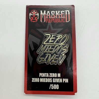 Masked Republic Penta Zero M Zero Miedos Given Luchador Enamel Pin Wrestling