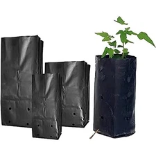 Gro Pro PE Grow Bags - Black / 1 gallon (25/PACK)