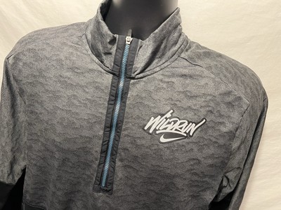 Nike Jacket Mens Medium Black 1/4 Zip Wild Run Midlayer Long Sleeve Pullover A4