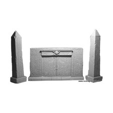 Scotia Grendel Historical Mini Resin 25mm Egyptian Obelisks & Entrance New