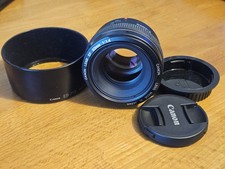 Canon EF 50mm F1.4 USM Ultrasonic Prime With Lens Good ES-71II + Caps Excellent