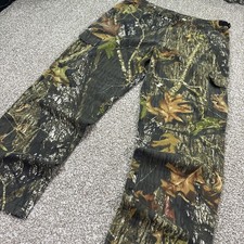 Baggy Camo Cargo Pants Vintage Adult L Adjustable Y2K 36-38 Waist 30 Inseam