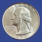 1954-D Washington Quarter * Gem BU++ (album toned) * 957