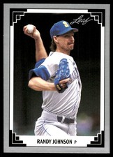 Randy Johnson 1991 Leaf #319 Mariners MLB READ FREE SHIPPING AutographDen
