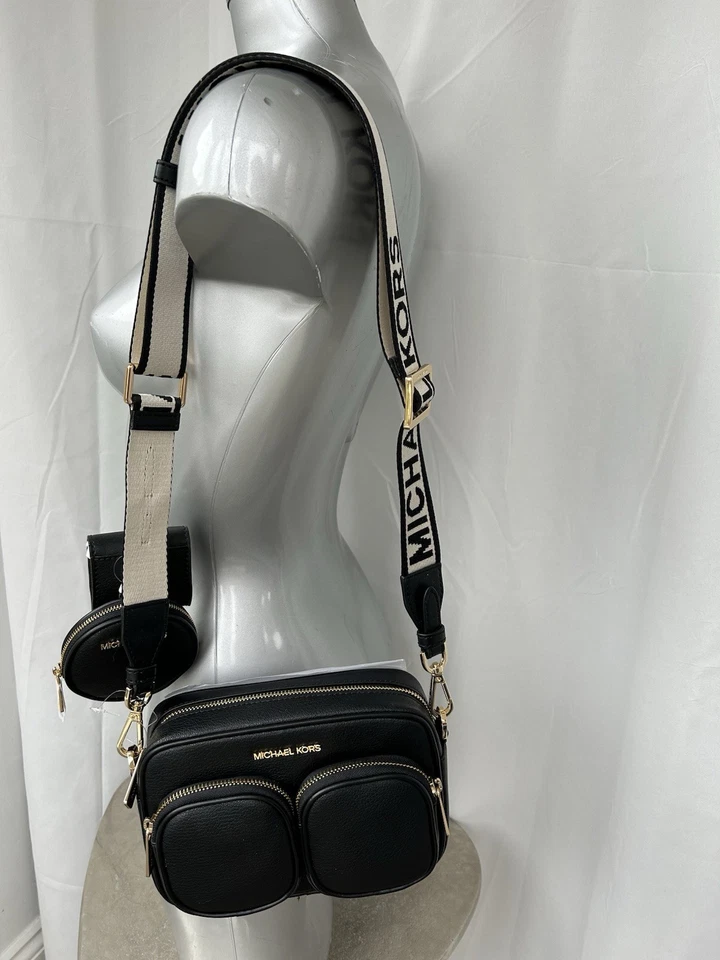 MICHAEL KORS JET SET  CROSSBODY BAG TECH ATTACHED HANDBAG NAVY - NEW - Image 2 of 4