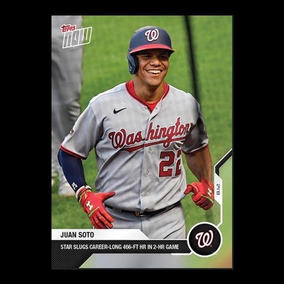 Juan Soto - 2020 MLB Topps Now Card 94 - Print Run: 633 Washington Nationals