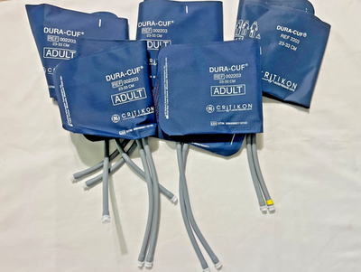 #ad Set Of 5 Critikon Dura Cuf 2203 Blood Pressure Cuffs Adult Size 23 33cm $145.00