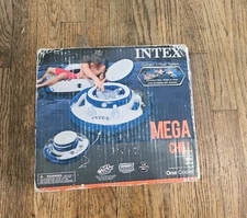 Intex Inflatable Mega Chill #56822EP Pool Lake Cooler Floating Ice Chest 