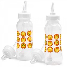 Hands-Free Baby Bottle - Traveling Baby Bottle 9 oz  2 Pack - Lion 