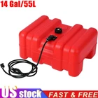 Boat Fuel Tank Portable Marine Outboard Gas Tank 14Gallon/55L with 10 ft Hose