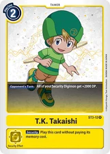 T.K. Takaishi ST3-12 R Starter Deck 03: Heaven's Yellow Digimon TCG