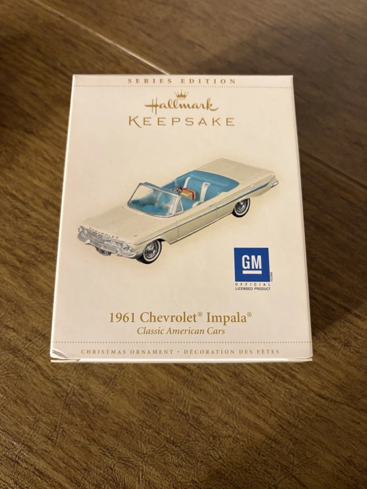 Nuevo adorno Chevrolet Impala 1961 Hallmark Keepsake 2006. Se envía rápidamente. Foto 4 de 4