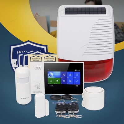 HOMSECUR Wireless WIFI 4G GSM SMS Autodial Home Security Alarm System