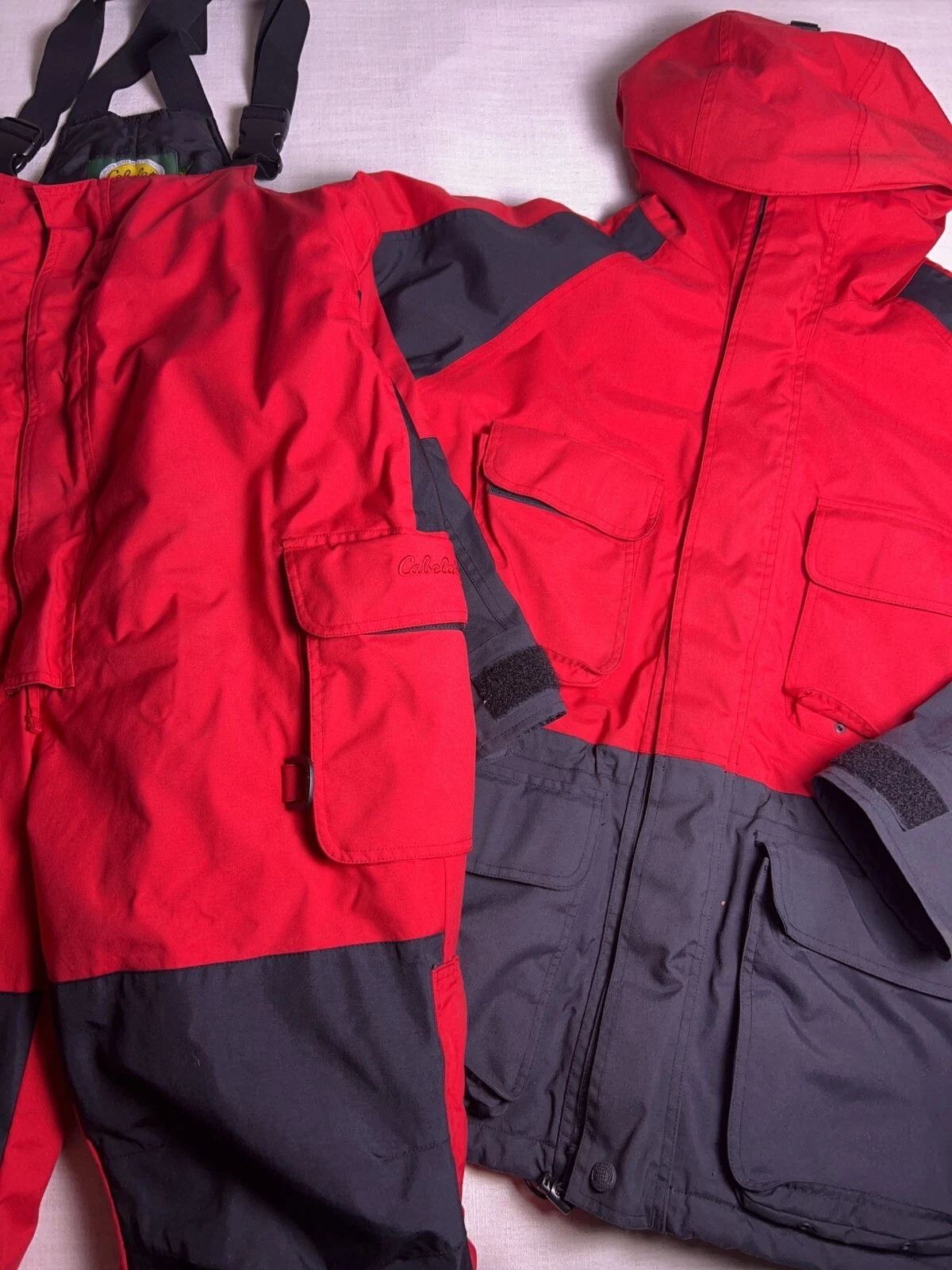 Cabela's Guided Gore-Tex Fishing Rain Jacket Bib Full Set Vintage - Size L - product detail image 1