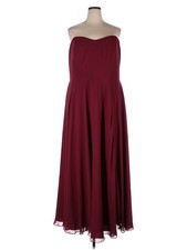 Hayley Paige Occasions Women Red Cocktail Dress 24 Plus