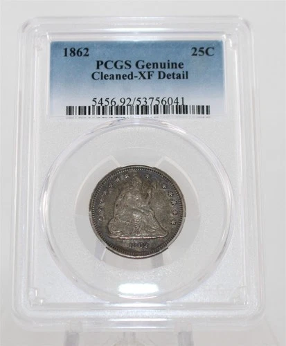 1862-P Seated Liberty Quarter — photo from another recent sale