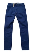 NEW J.CREW Pants Mens Size 28x32 Blue 484 Slim fit Stretch Chino Pant AR885