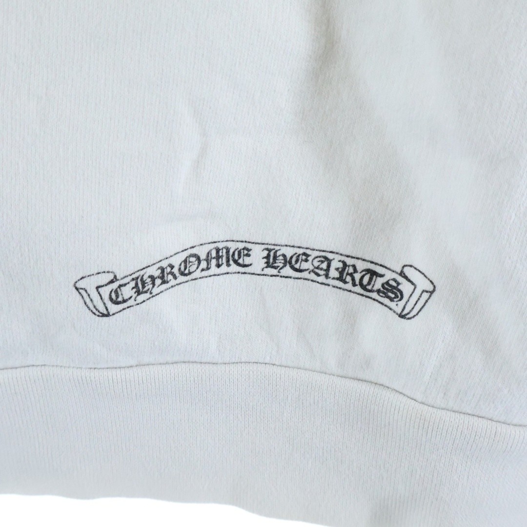 CHROME HEARTS Neck Logo Crawneck Sweatshirt Crew Trainer Sleeve Print Used fd0aa thumbnail 6