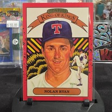 1989 Donruss Nolan Ryan #665 King of Kings Texas Rangers Baseball Card