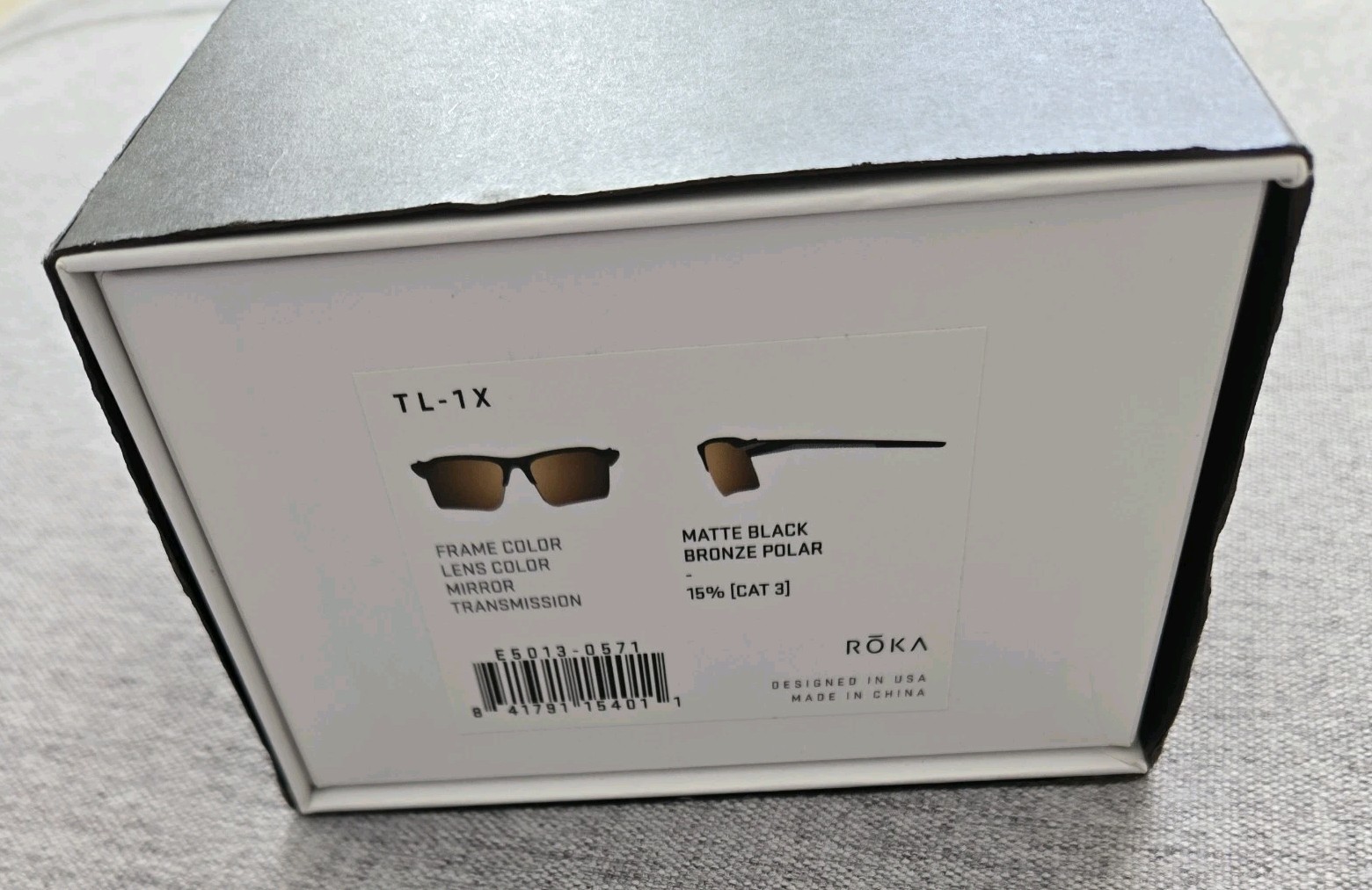 Roka TL-1X Sunglasses Matte Black / Bronze Polar New w/ Case and box