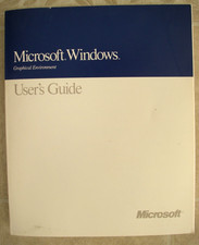Microsoft Windows 3.00 Users Guide with bound License agreement card 640 pgs EUC