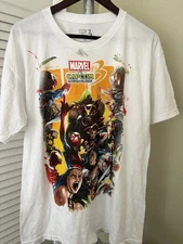 Marvel vs Capcom 3 Shirt Mens XL  2011 Fate of Two Worlds Tee Mad Engine