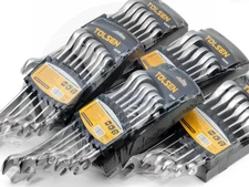 Lot of 5 Metric Gear Spanner Fixed Head Combination Ratchet Wrench Set