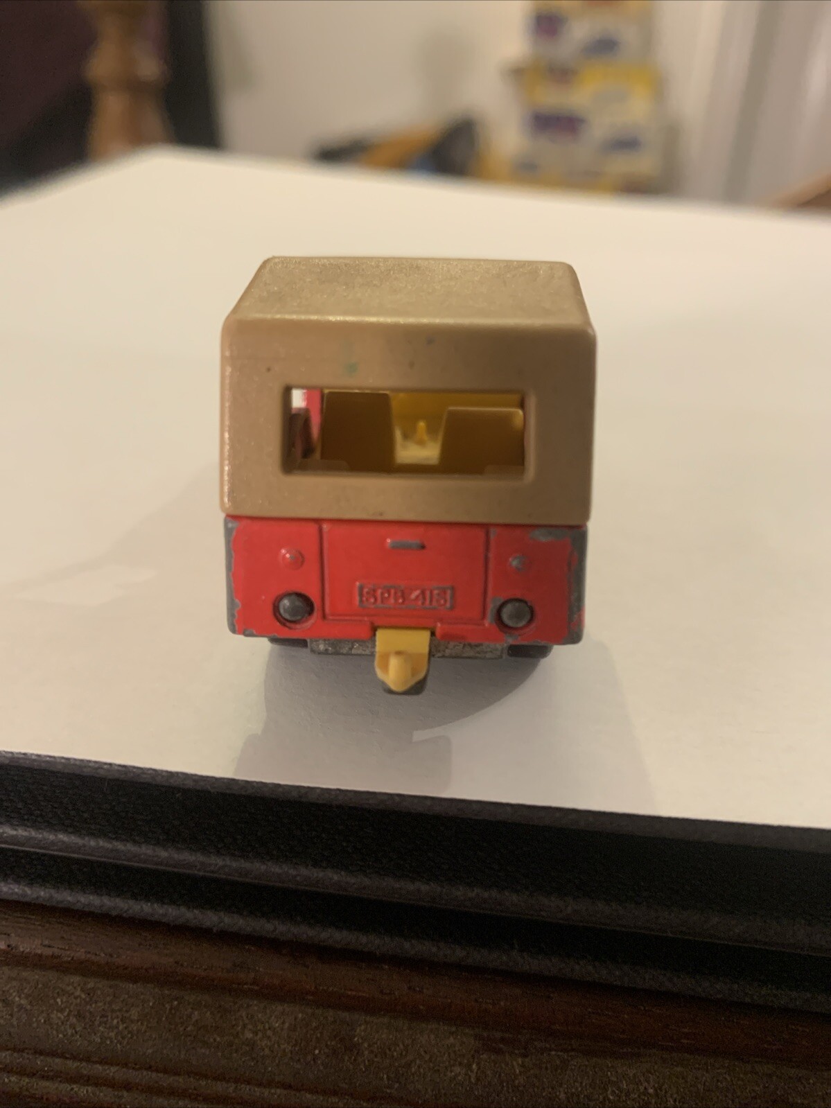 Vintage England Matchbox Lesney Superfast 1977 No.53 CJ6 Jeep Red/Tan Roof