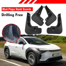 4X Mud Flaps Splash Guards Fender Mudguard Black For Toyota BZ4X 2022 2023 2024